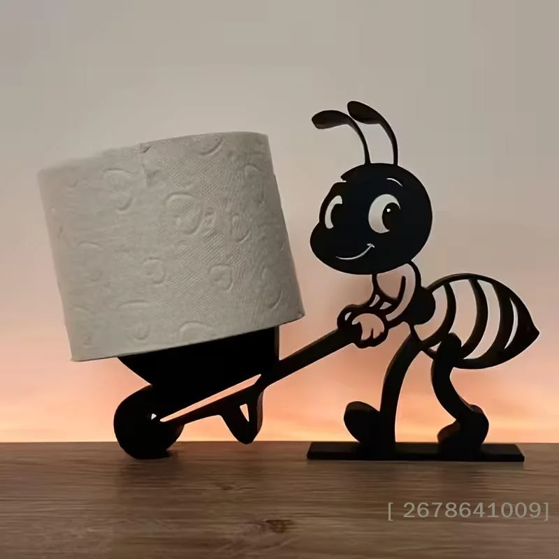 ⚑Cute Ant Shaped Toilet Paper Holder,Creative Cartoon Tissue Roll Stand for Bathroom view 5