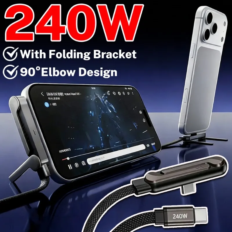 

Flat Charging Mobile Cable C Charger Usb Kickcable Cell Phone Charge Kick Stand Gsm Data Ultra Fast Charging Type C Cable Wire