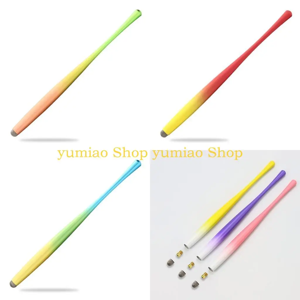 

587B Universal Pens for Touch Screen Anti-Scratch Tips Sensitive Pens Fiber Cloth and Elastic Rubber Tips