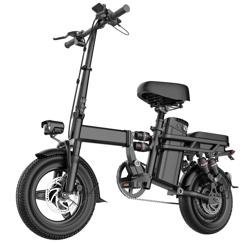 High Carbon Steel Folding-Type 48V Lithium Battery Walking Electric Bicycle Электрический велосипед image 18