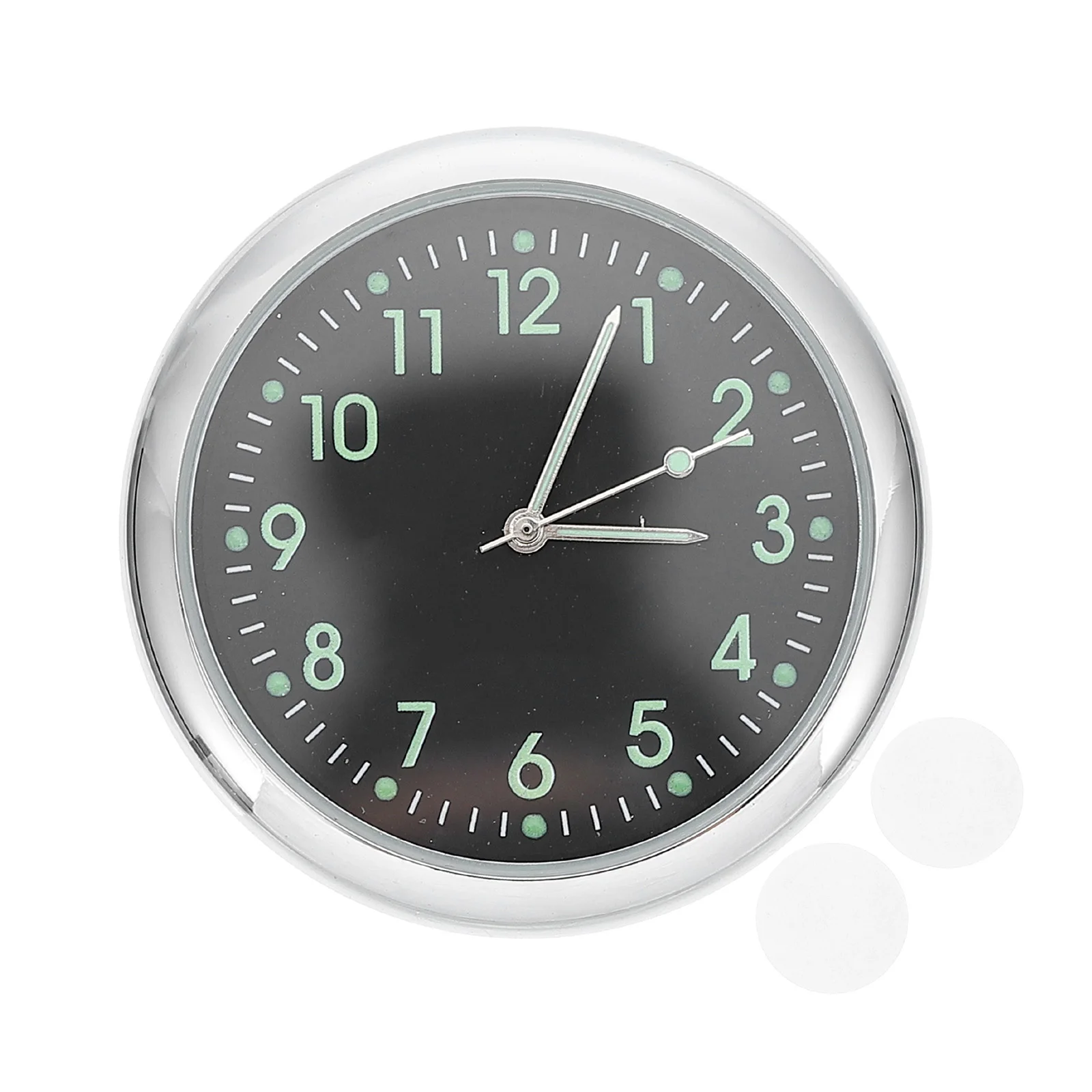 

One-button Clock Car Decor Dashboard Glass Decorative Stick Clocks