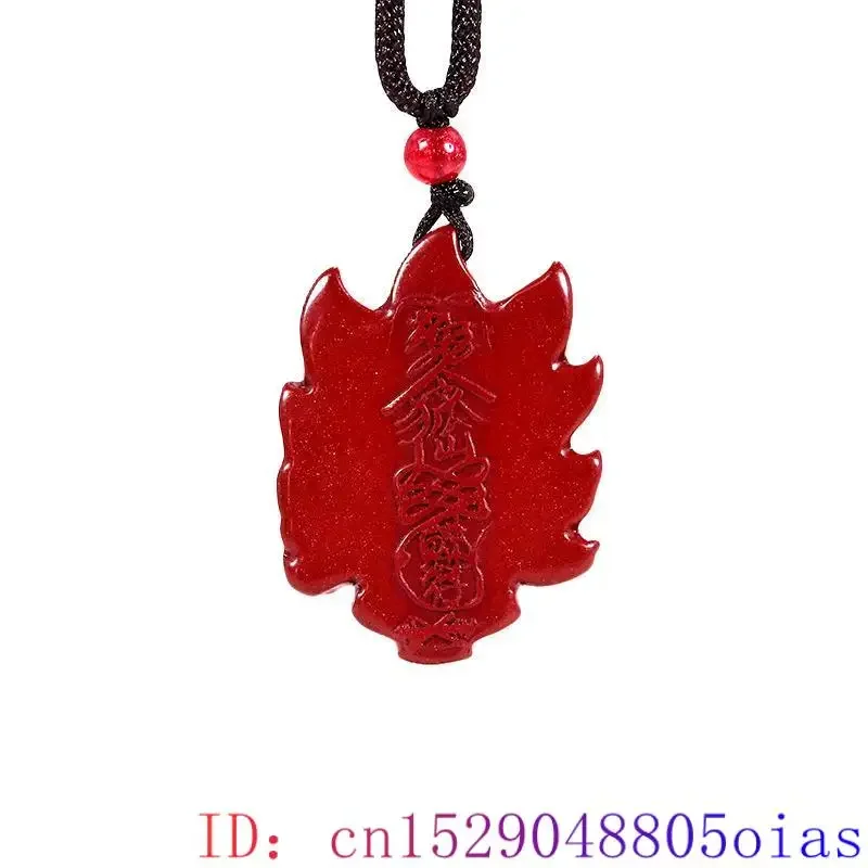 Naturalny cynober lis naszyjnik czerwony modny amulet kamień Vintage luksusowy urok mężczyzna prawdziwa biżuteria rzeźbiony prezent energia — zdjęcie 7