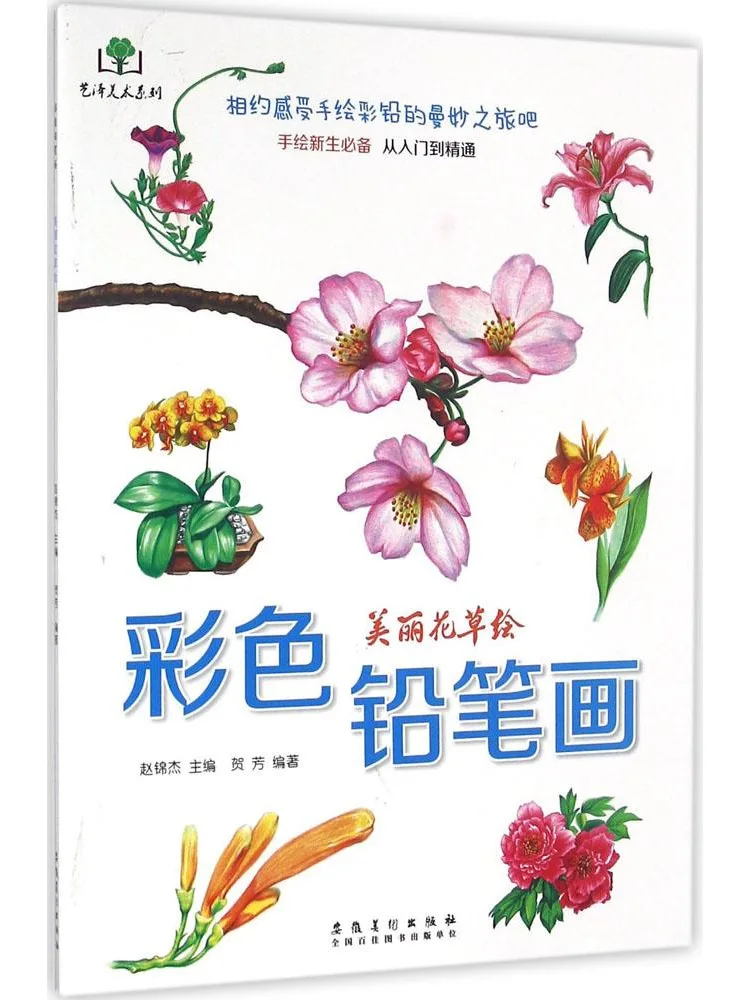 

Книга-альбом для рисования цветными карандашами: красивые цветочные эскизы