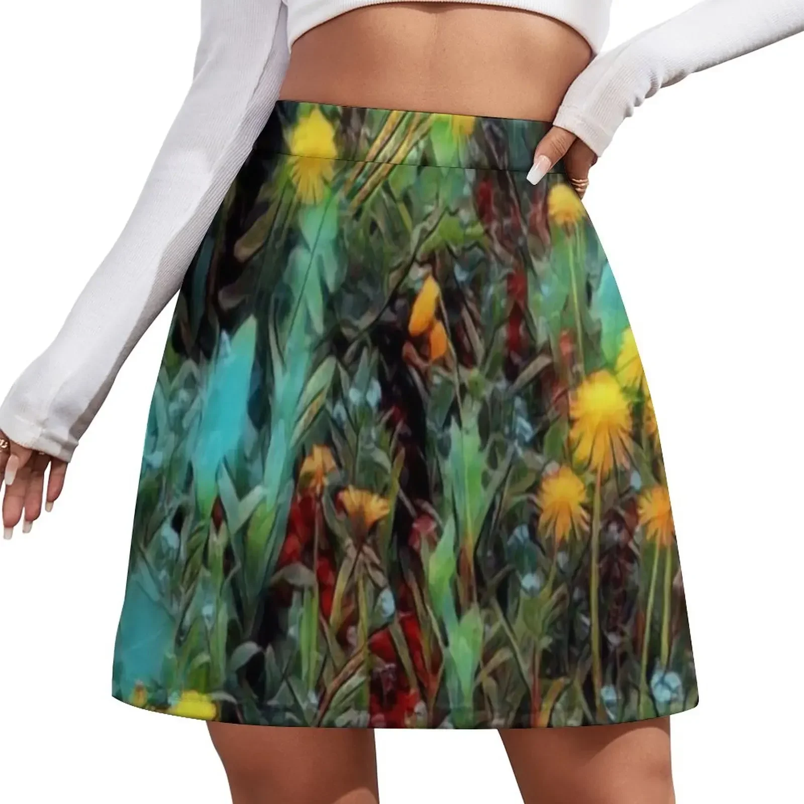 

Wild the world of flowers Mini Skirt Clothing luxury women's skirt short skirt