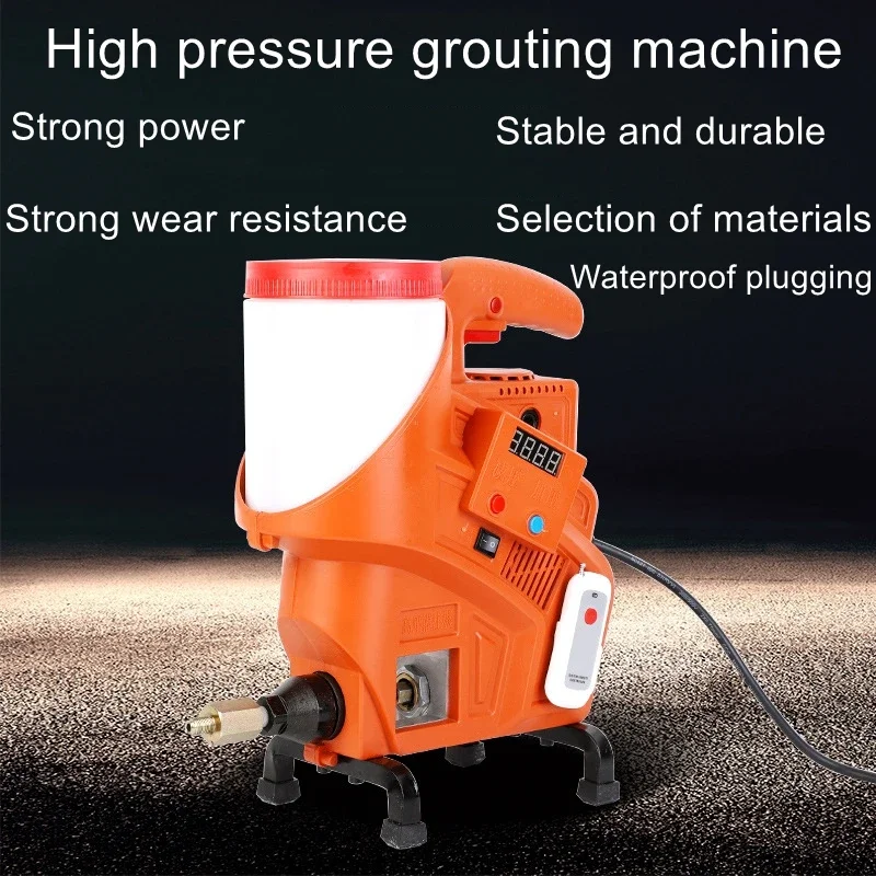 Manual and remote control two optional high-pressure grouting machine to repair leakage cement concrete grouting machine