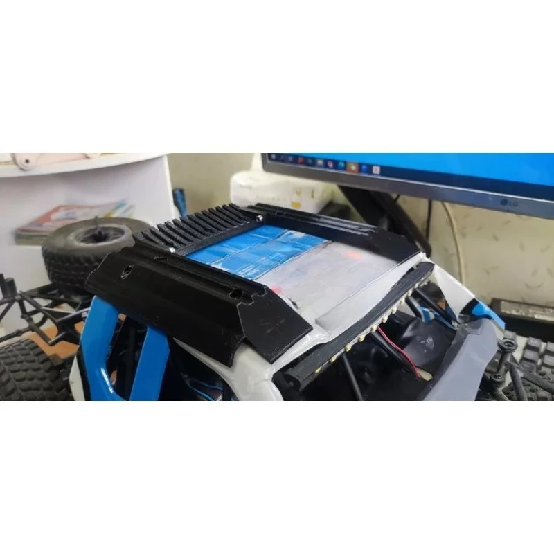 

TPU Roof Scratch Protector / Roof Rubbing Strip Direct Fit Upgrade Part for Losi Baja Rey 1/10 Scale RC Short Course Truck