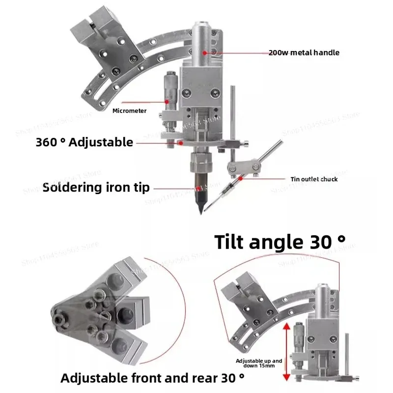 Fully Automatic Soldering Machine Clamp Welding Machine Chuck Handle Bracket Metal Soldering Iron Holder Without Heating Core