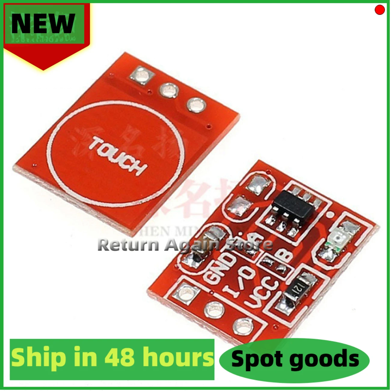TTP223 Touch Key Module, Latching, Momentary, Capacitive, Switch, Single-channel Modification