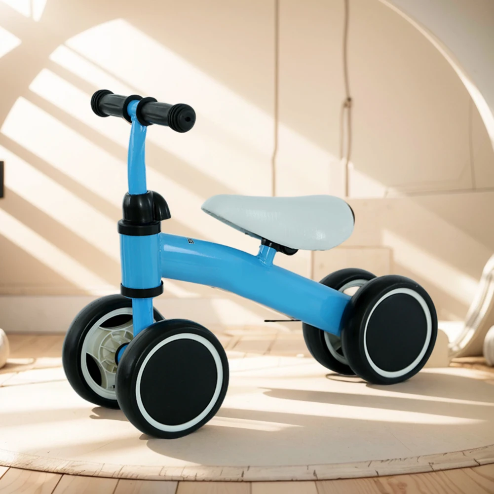 ベビーバランスバイク幼児用バランスバイク人間工学に基づいたシートベビーウォーカー4輪ペダルなし1～3歳児向け乗用玩具
