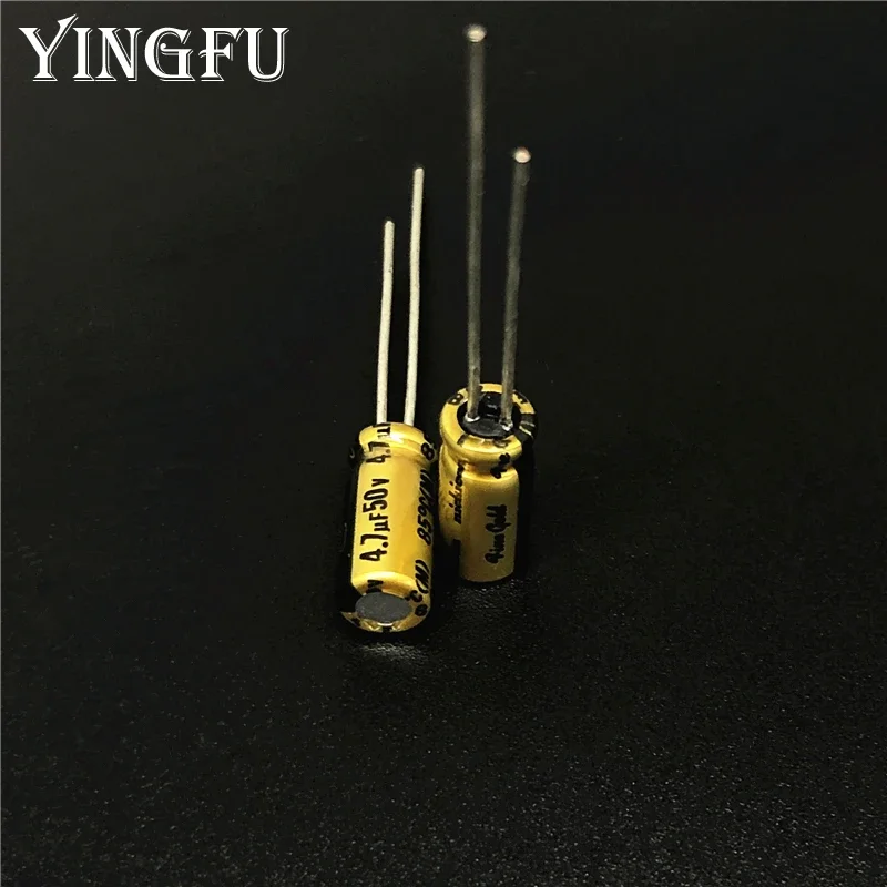 10 stks/100 stks 4.7 uF 50 V NICHICON FG (Fijn Goud) 5x11mm 50V4.7 uF Hoogwaardige Audio Condensator