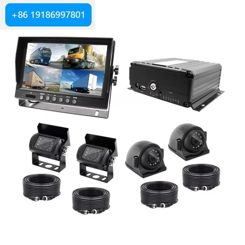 Mdvr Camera Kit 12 to 24v Ip69k Waterproof Inside Truck Bus Backup CCTV System Car Security  De Cote Pour School Bus