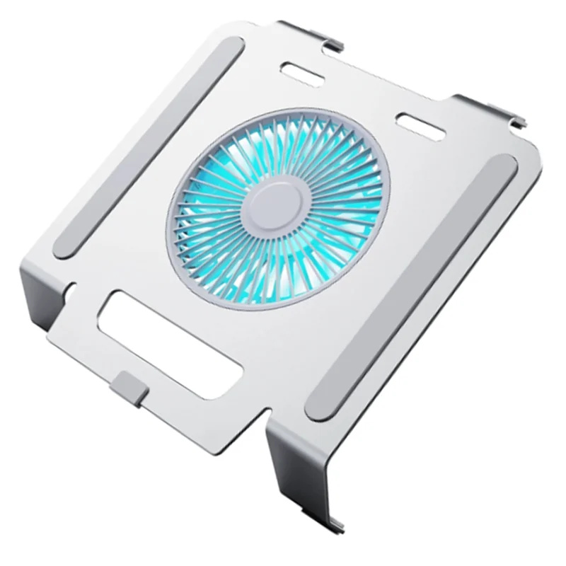 AT82-Integrated Molding Aluminum Alloy Cooling Bracket Laptop Regulation Bracket Fan Holder Desktop Anti-Skid Blue Light