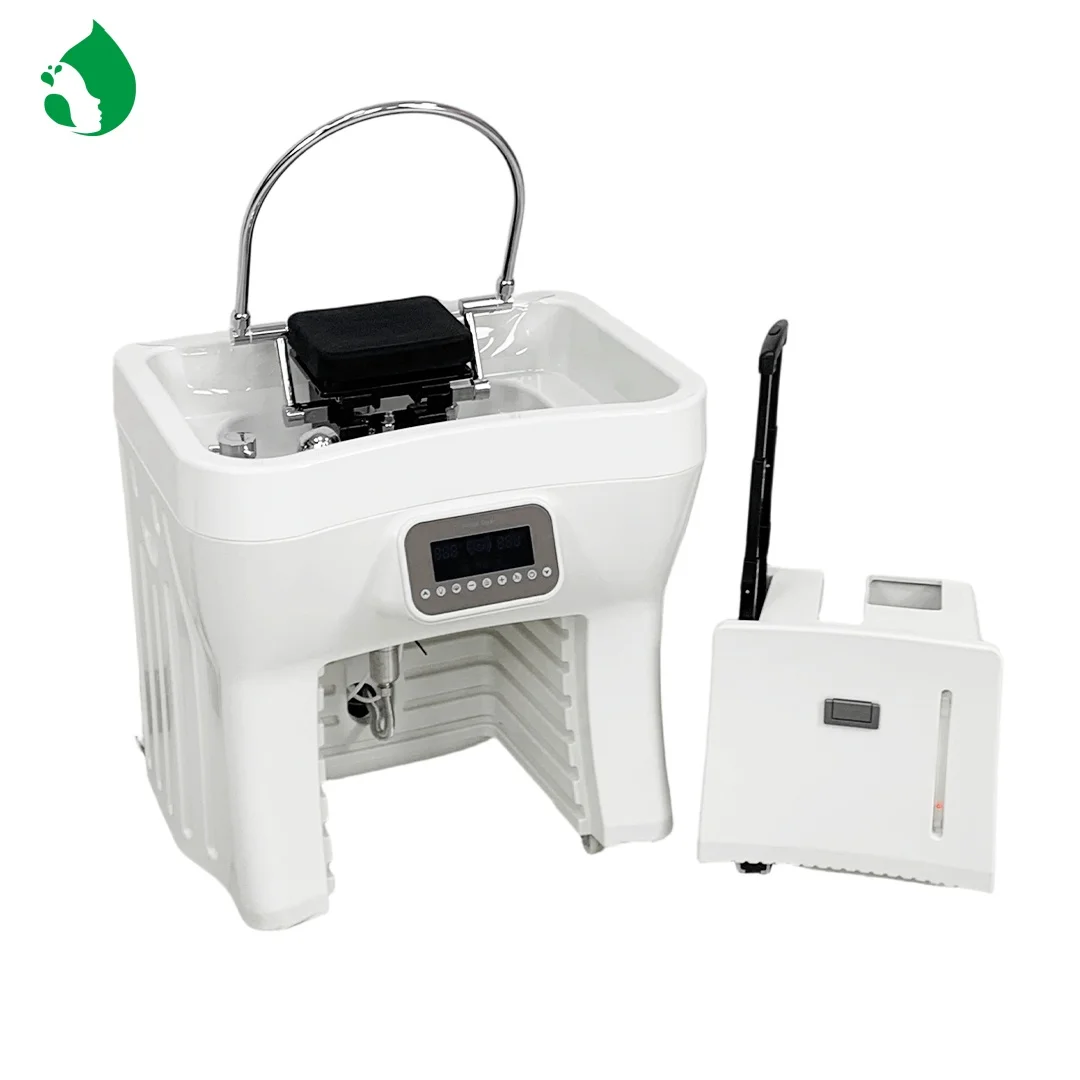 Mobile Head Spa Sink Non Plumbed Shampoo Basin Electric Lift Suitable for Any Massage Bed for Salon Hair Wash
