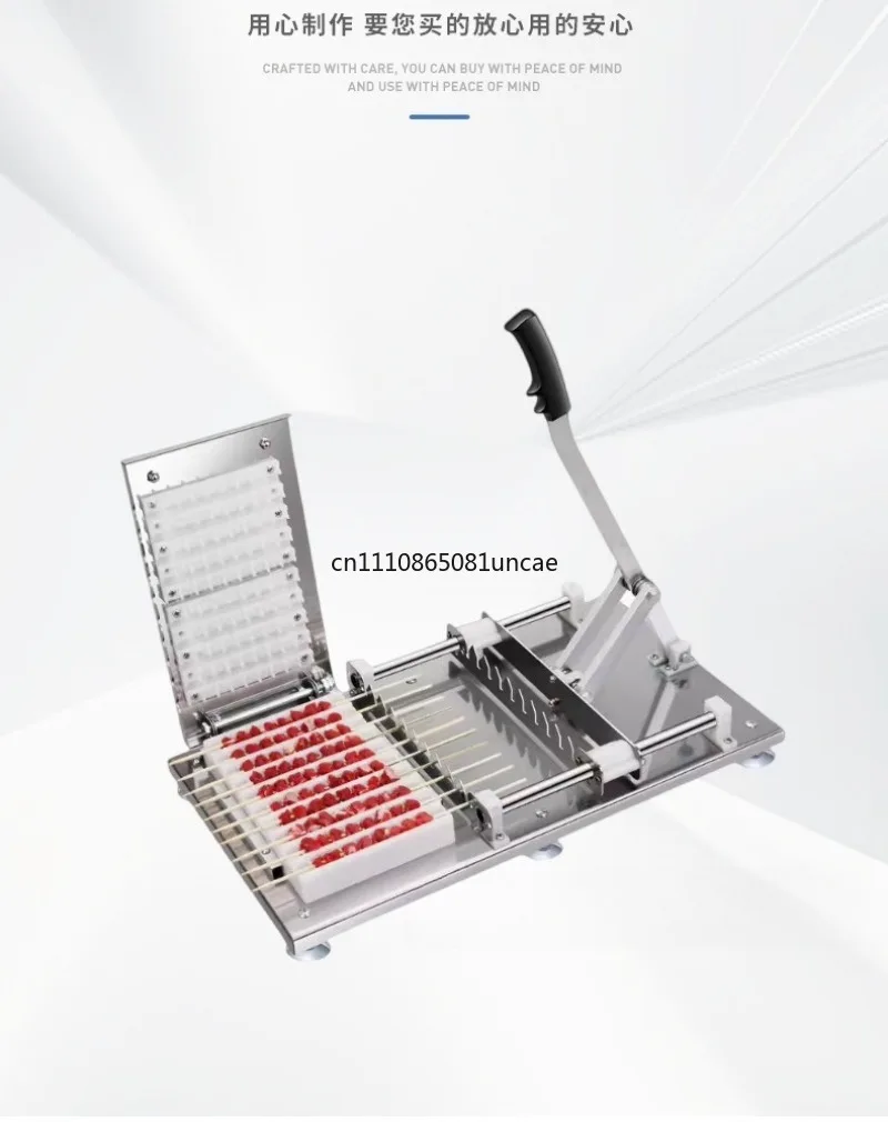 For Stainless Steel Multi-purpose Meat Skewer Maker Commercial Household Small Barbecue Stringing Equipment