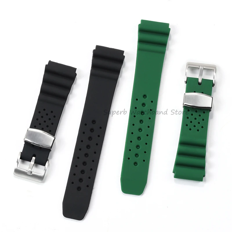 Silicone Watch Strap 20mm 22mm for SEIKO Skx007 Skx009 Diving Waterproof Sport Strap for Rolex Men Replacement Watch Accessories