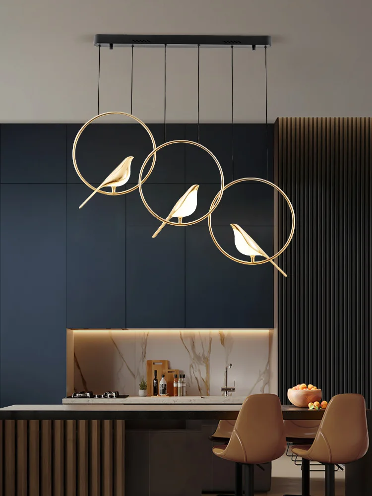 Modern LED Magpie Bird Chandeliers Home Indoor Decor Hanging Pendant Lighting Living Room Bedroom Desk Lustre Suspension Fixture