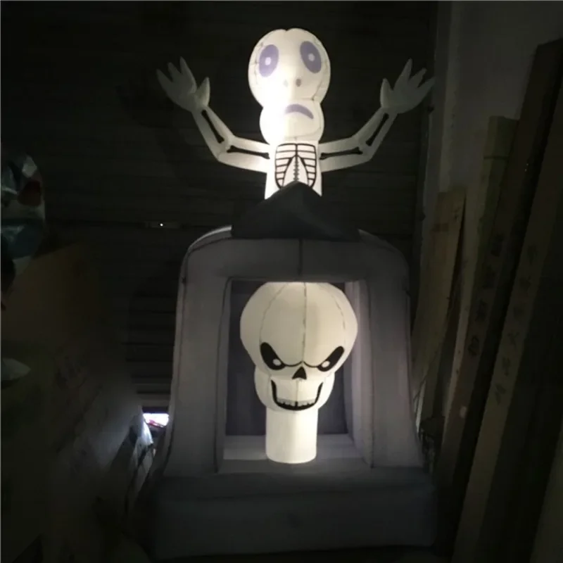 Inflatable Skull Door Black Cat Spider Ghost Arch Door Head Ghost Festival Cartoon Model