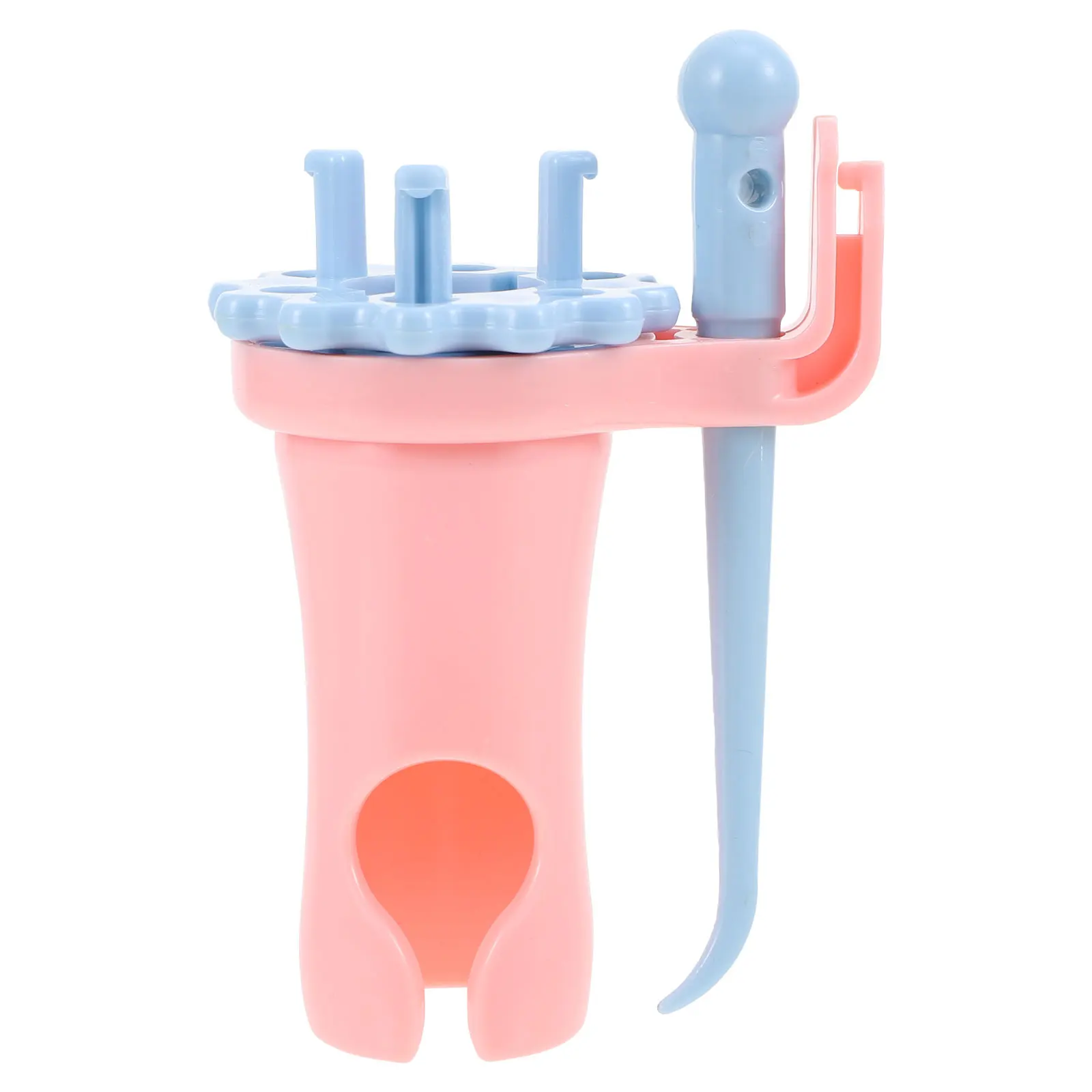 

1 set 1 Set Creative Double Head Plastic Knitting Tool For Woolen Cotton Silk Thread Diy Weaving Device Rope Knitter Machine