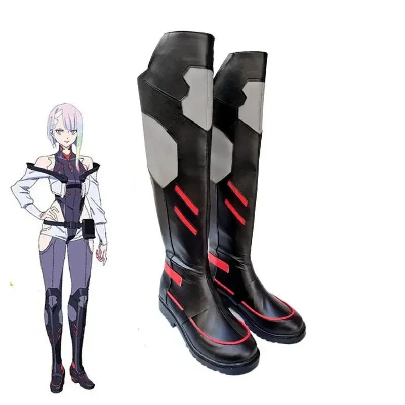 

w,3;f'5\b/Cyberpunk Edgerunners Lucyna Kushinada Lucy Cosplay Women Men Anime Shoes Boots Halloween6;h\b.8'k/