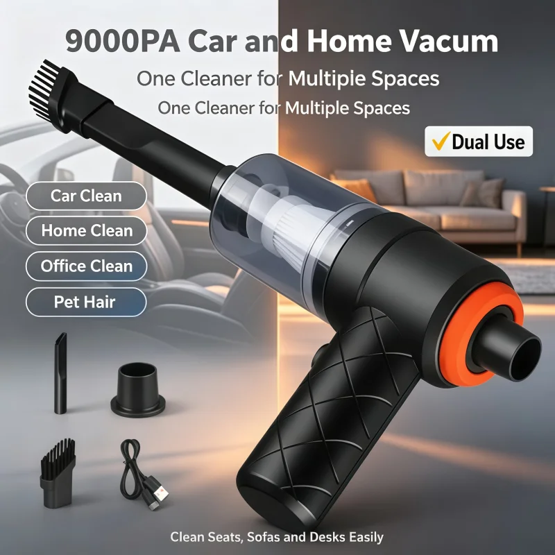Wireless Car Vacuum Cleaner Cordless Dust Handheld Auto Portabale Vacuum High-power Vacuum Cleaner For Home Office Car
