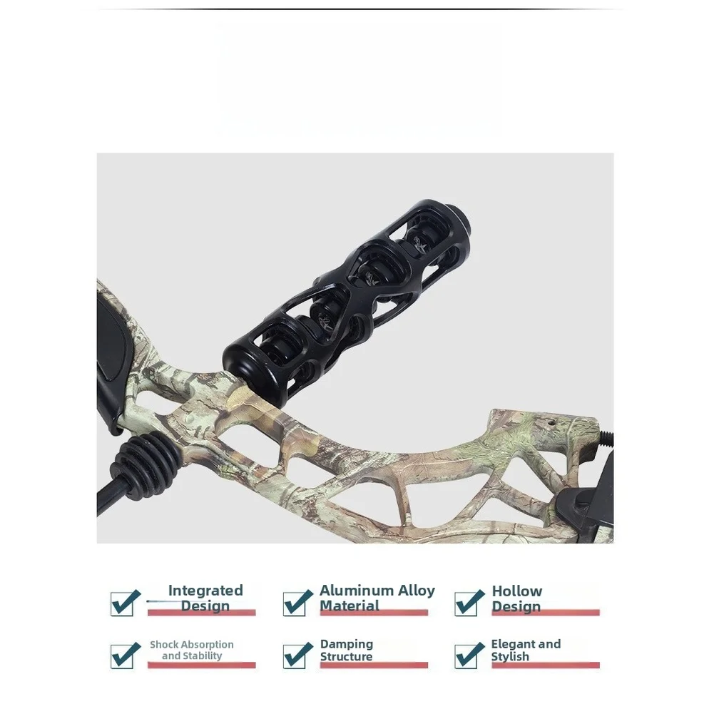 /6 /Inch /Aluminum Alloy Bow For Stabilizer Shock Absorber Vibration Dampener Hollow Out Structure Outdoor Sports Accessories