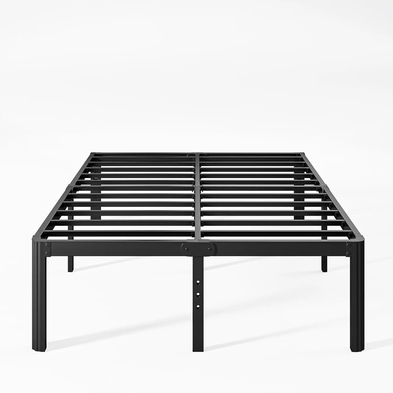 

18 H High Queen Bed Frame No Box Spring Needed, Platform Bed Frame Queen Size Metal With Round Edge, Easy Assembly, Heavy Duty,
