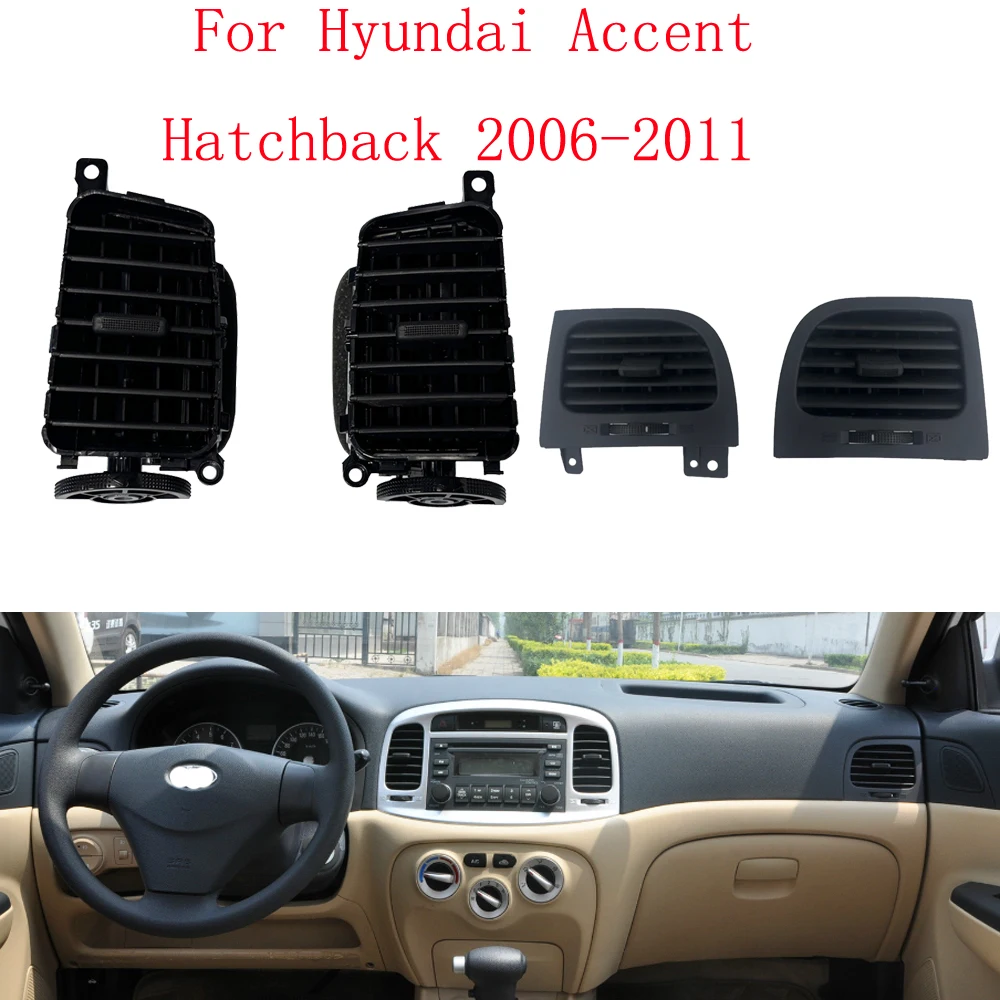 

2Pcs 974101E000 974201E000 For Hyundai Accent Hatchback Front Central Dashboard Air Vent Outlet Grill Panel 2006-2011