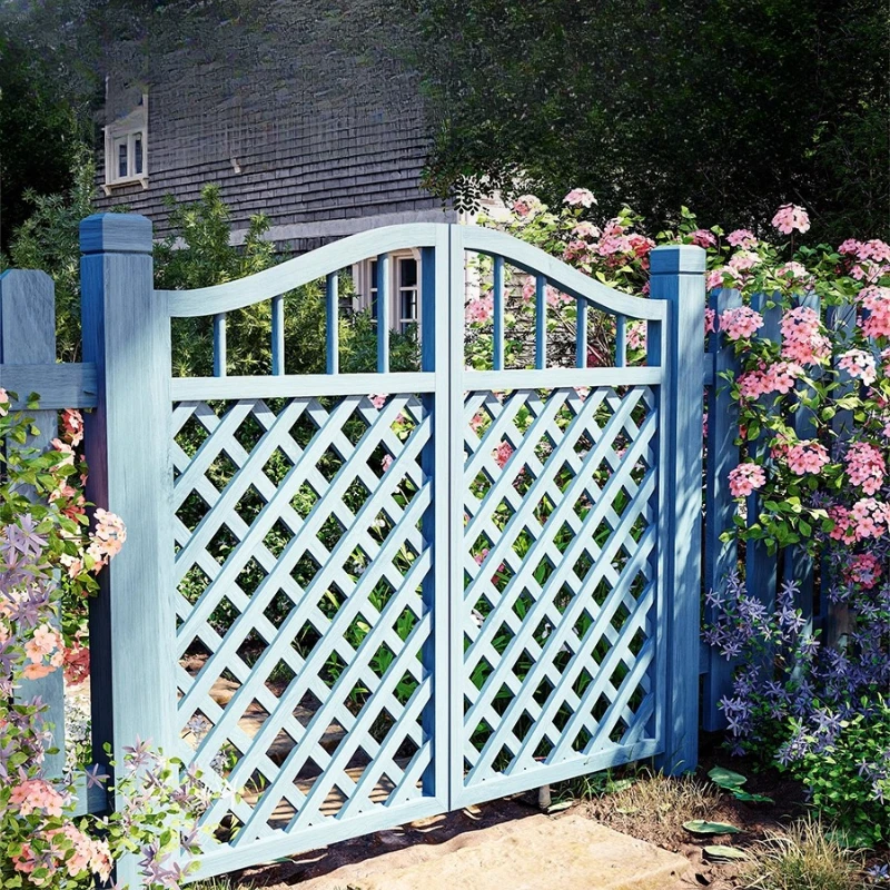 

Outdoor preservative wood small fence door yard outdoor courtyard fence fence famous