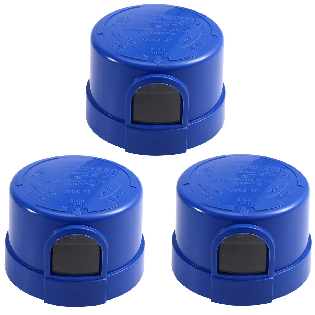 

ABNJ 3-пакет фотоэлемента для наружного освещения, фотосенсорный переключатель с автоматическим включением и выключением с поворотным замком, фотоэлектрический свет от смещения до рассвета