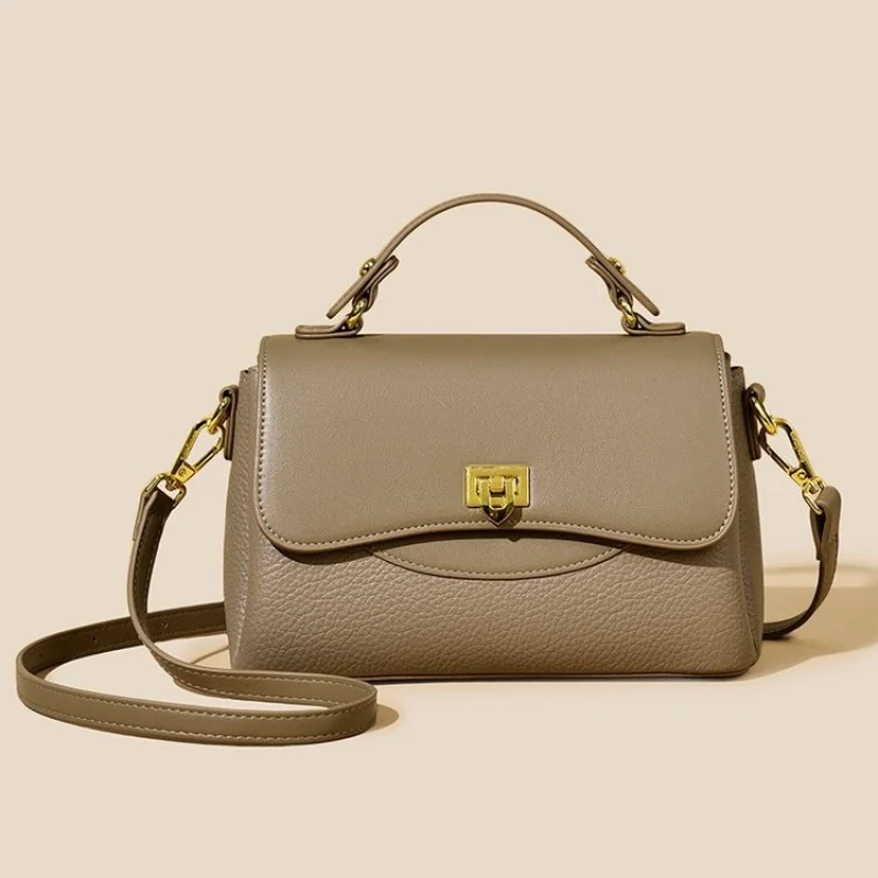 

Fashionable Ladies Crossbody Bag Leather Handbag, Shoulder Carry Option By Famous Designer Luxury Brand