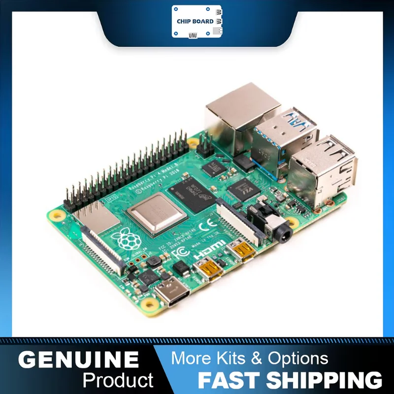 Official Original Raspberry Pi 4 Model B Dev Board Kit RAM 2G 4G 8G 4 Core CPU 1.5Ghz 3 Speeder Than Pi 3B+