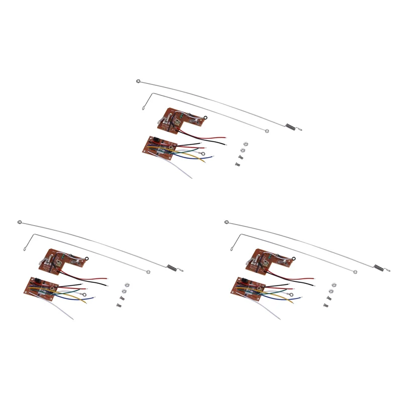 ขายร้อน 3 ชุด 4CH 40MHZ เครื่องส่งสัญญาณและตัวรับสัญญาณพร้อมเสาอากาศสําหรับ DIY RC รถหุ่นยนต์รีโมทคอนโทรลอะไหล่ของเล่น