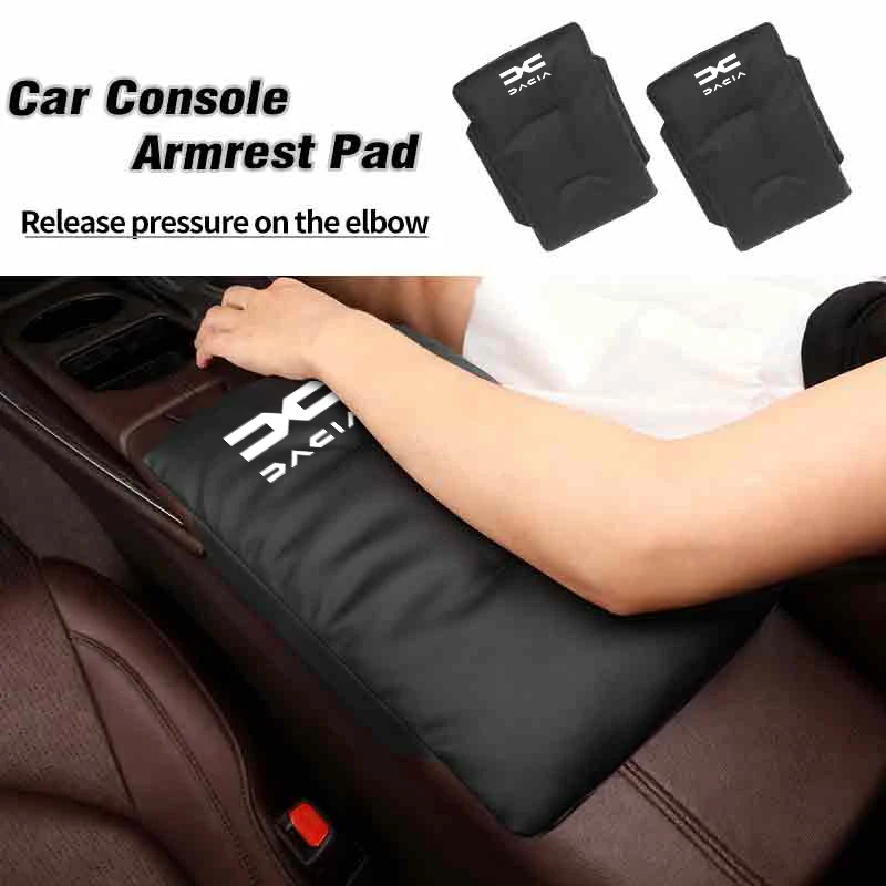 Car Sticker s Velvet Armrest Pad Console Protector Cover Elbow Rest Mat AccessoriesFor Dacia Duster Logan Sandero Lodgy Dokker view 2