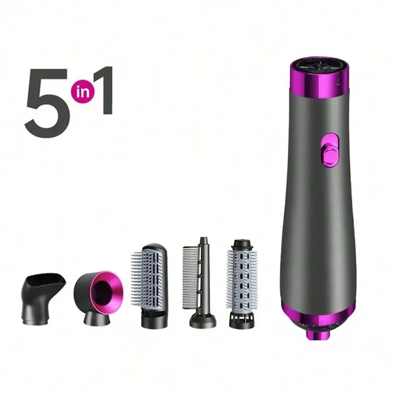 ABKR pengering rambut multifungsi, pengering rambut Ion negatif portabel, lima dalam satu colokan EU