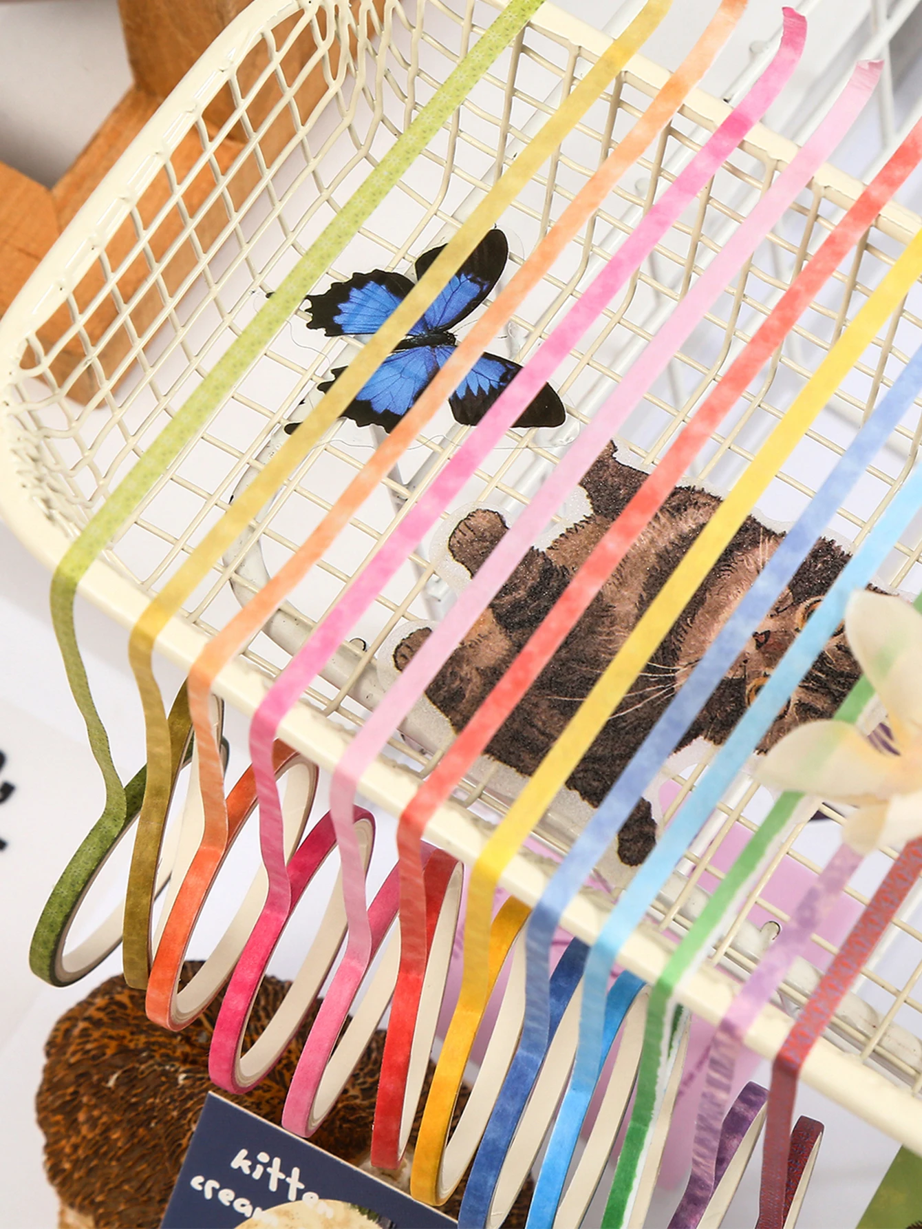 10 rotoli/scatola, stili Kawaii di nastro adesivo Washi, nastro adesivo per design artistico e artigianato fai da te, materiale scolastico, regalo per il rientro a scuola