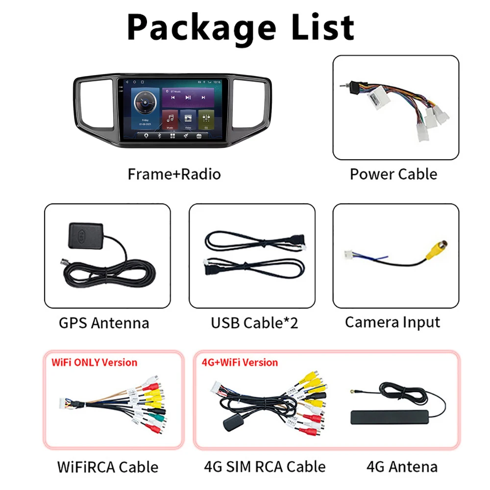 9'' Car Carplay Stereo System GPS Navigation 4G DSP WiFi BT Multimedia Touch Screen Radio Player for VW Amarok 2016-2022