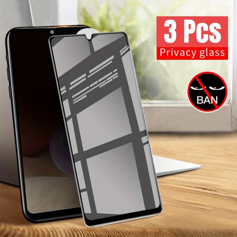 3Packs Privacy Tempered Glass Screen Protector for Samsung Galaxy A56 A36 A26 A16 A06 Glass Film