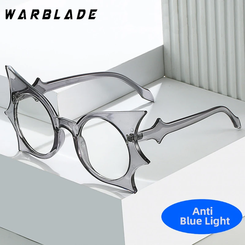 

Personality Funny Punk Holiday Party Glasses Frame Women Anti Blue Light Eyeglasses Frame Optical Computer Decorative Eyewear