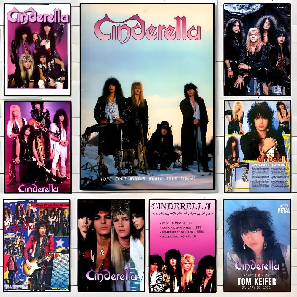 Band C-Cinderellas Poster High-definition Waterproof Poster Stickers Suitable For Bedroom Living Room Home Decoration