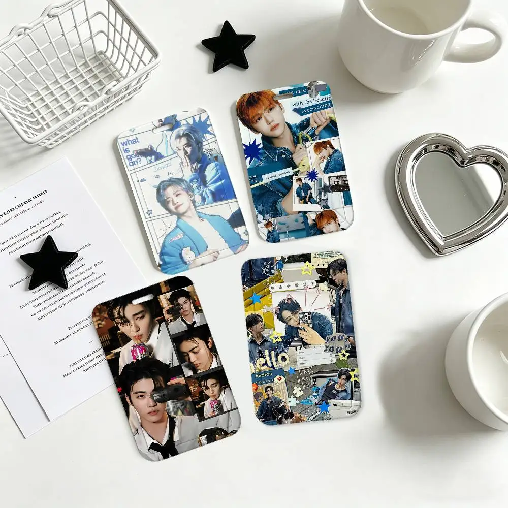 J-Jaemin Cool ID Badge Holder With For Office School Name Card Credentials Case