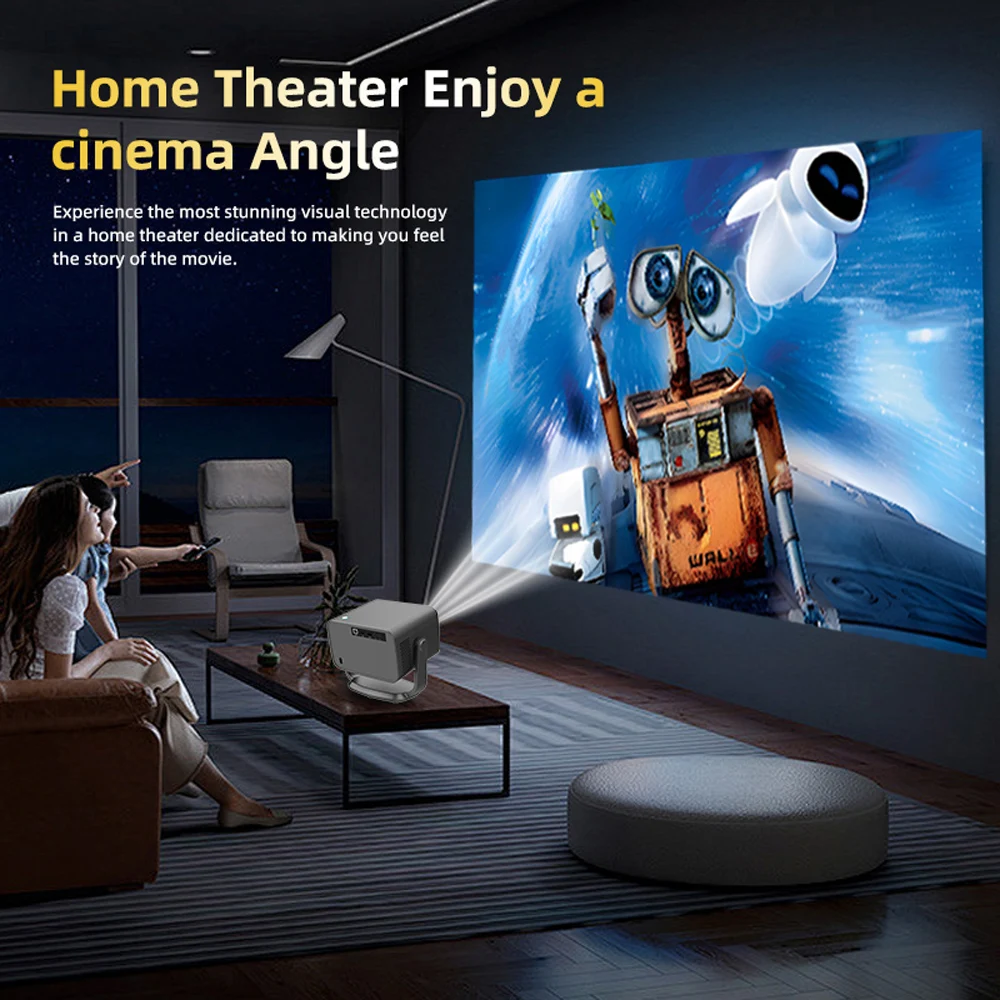 WZATCO P20pro Android 14 Smart WiFi 6G 4K Full HD 1080P LCD LED Projector Auto Focus Portable Video Home Theater Proyectors RJ45