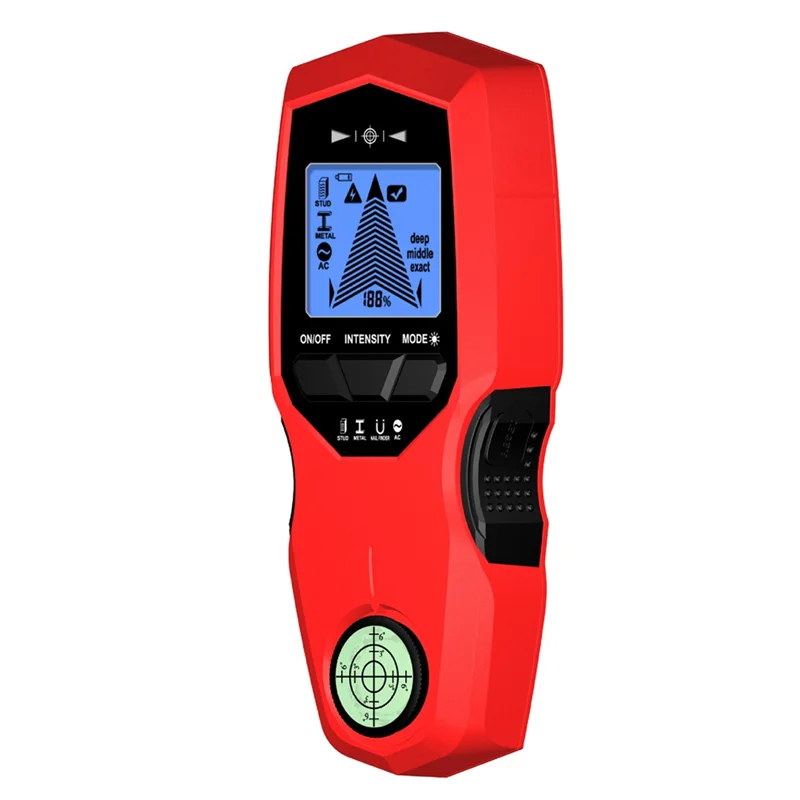 -ABPU LCD الخلفية عرض كاشف الجدار الرقمي مستشعر المعادن الخشب مسمار مكتشف كابل التيار المتردد الماسح الضوئي 3 طرق المسح الضوئي دائم