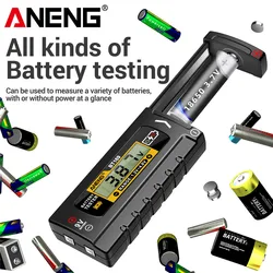 ANENG BT169 Battery Level Tester Digital Display Screen MultipleMeasurements No power required Portable ABS Plastic Tester Tools