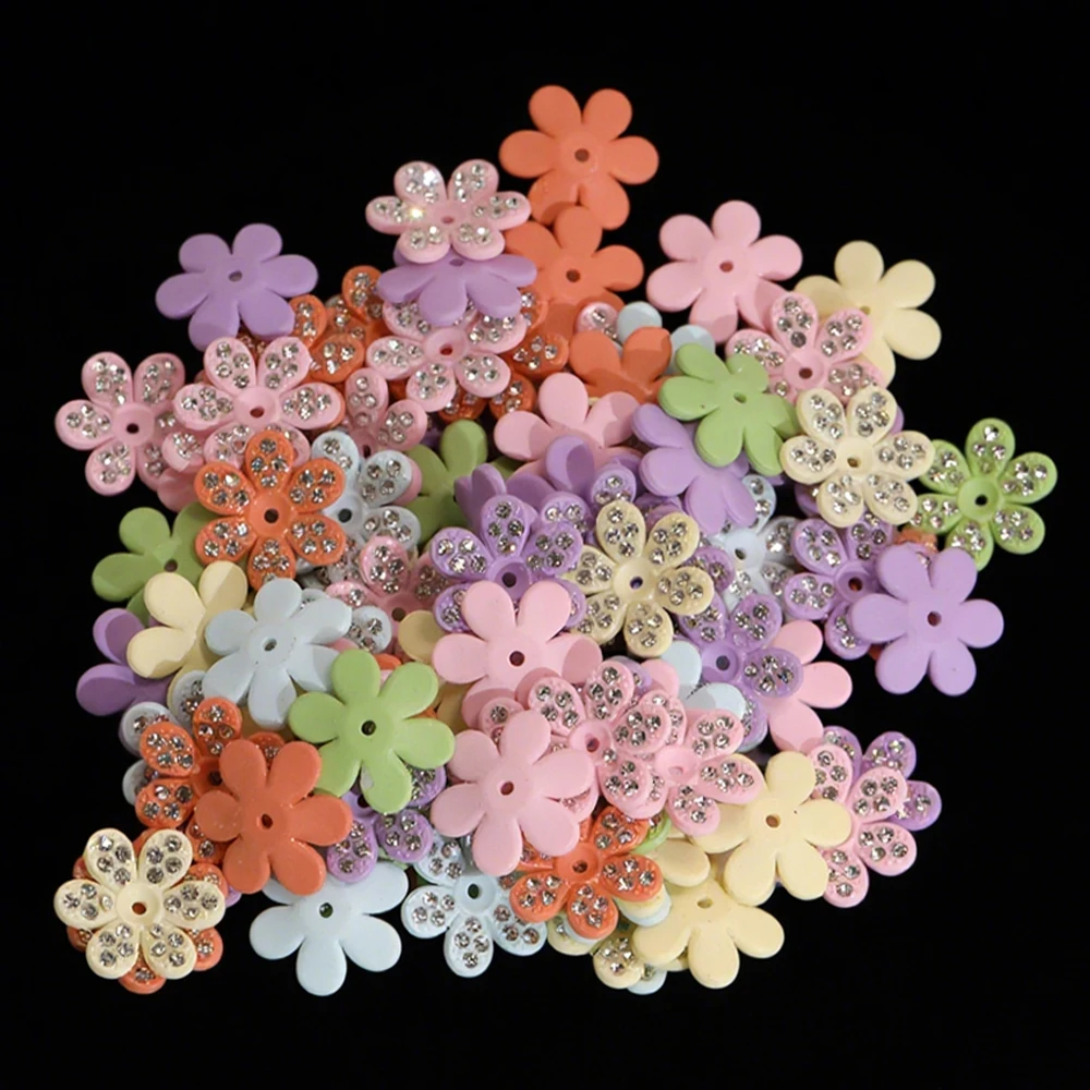 

Cordial Design 22*22MM 300Pcs Hand Made/DIY Fancy Beads/Rhinestone Effect/Jewelry Findings & Components/Flower Shape #19042