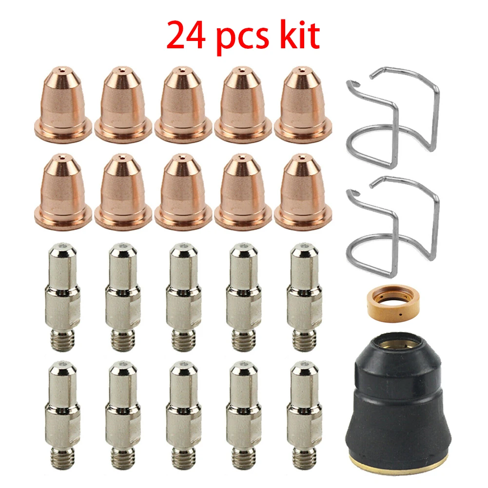 Parts Plasma Cutting Machine Chicago Electric Cups Consumables Fit Parts Plasma Cutter 1PCS-49PCS Ion Cutter For