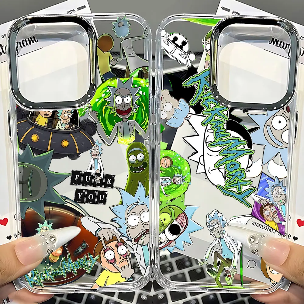 NEW M-T-Mortyes Phone Case for Samsung Galaxy S26 S25 S24 S23 S22 S21 S20 Note20 FE Ultra Edge Plus 4G 5G Transparent Soft Cover