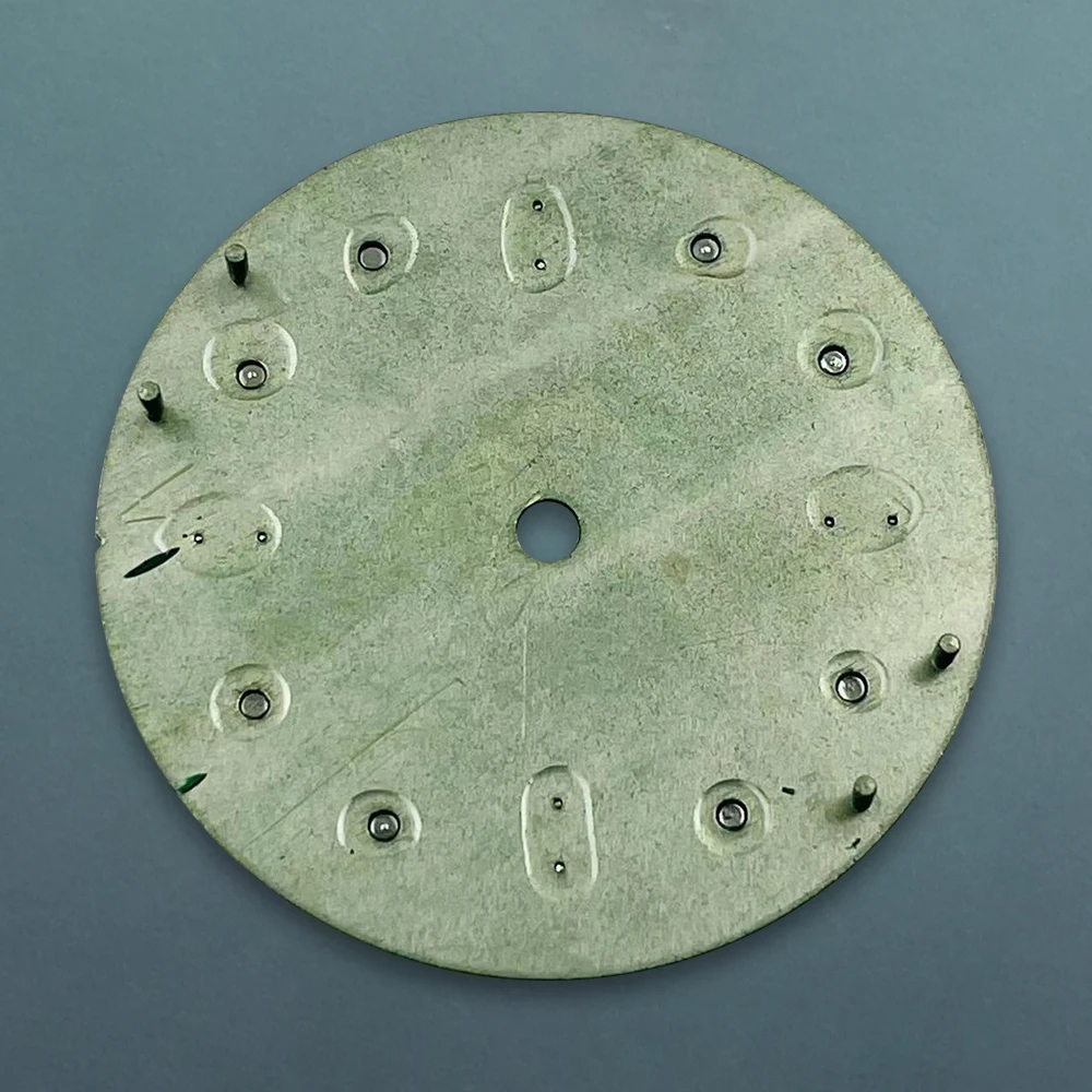 Quadrante da poker con logo S da 28,5 mm adatto al movimento automatico giapponese NH35/NH36 verde luminoso accessori per la modifica dell'orologio di alta qualità