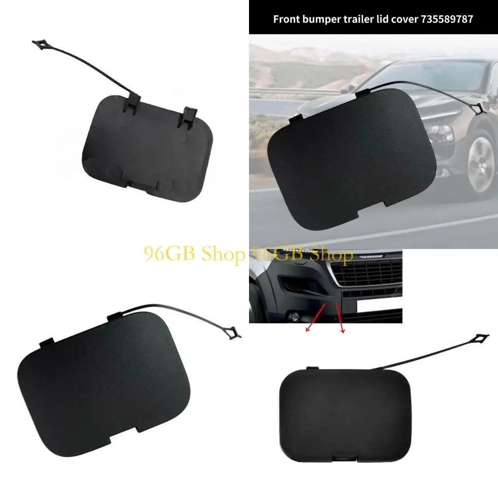 96GB 735589787 1611707280 Front Bumper Tow Hook Cover Caps Towing Eye Automobile Accessories