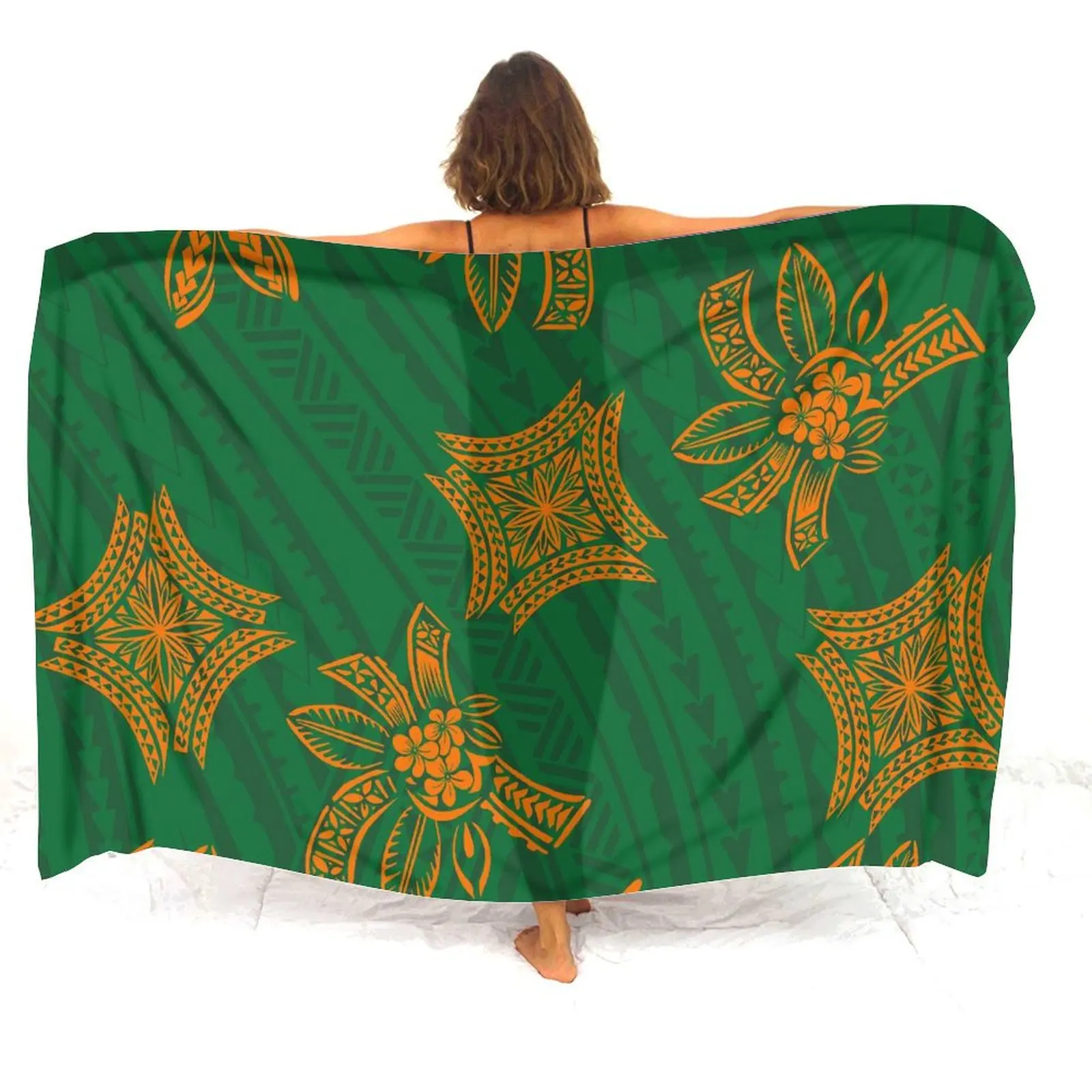 Gonna pareo polinesiana Gonna pareo estiva Protezione solare da spiaggia Scialle pareo Mantello antivento personalizzabile