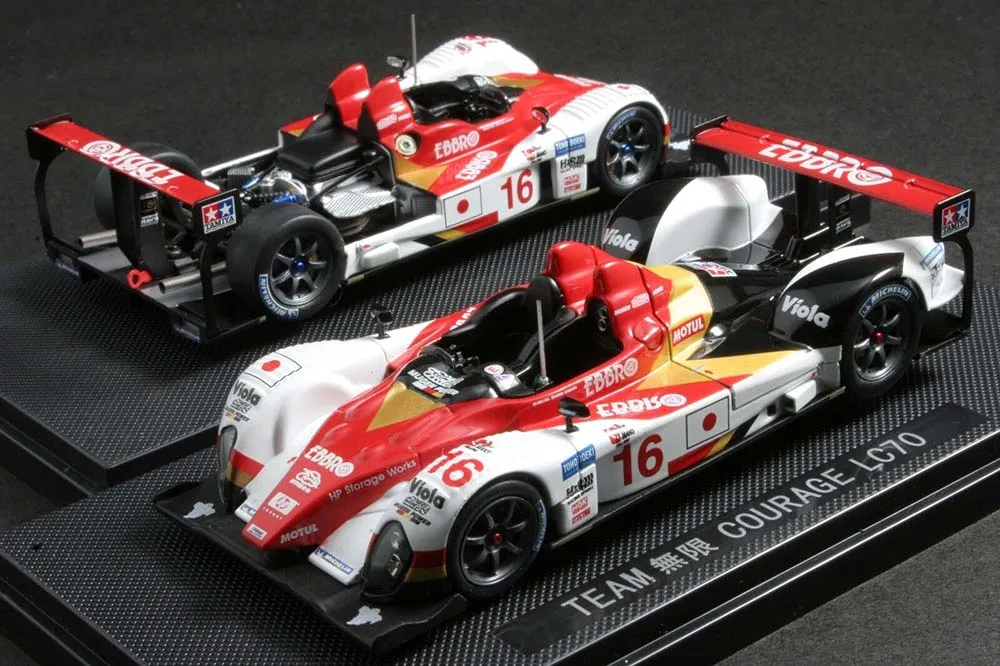 Ebbro 1/43 Scale TEAM MUGEN COURAGE LC 70 NO. 16 + Motor #43826 Diecast Alloy Toys modelo de coche de carreras para colección